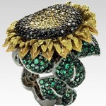 Alex Soldier Diamond Sunflower Ring