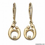 Kirchner Diamond and Gold Earrings