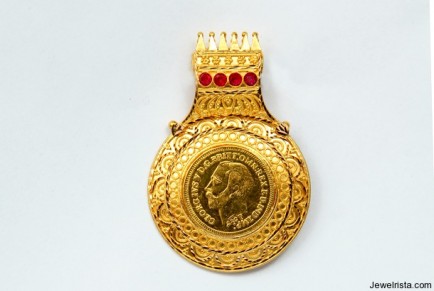 Gold Coin Pendent