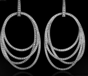 Diamond Hoop Earrings