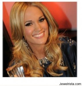 Carrie Underwood Wearing Earrings by Jewelry Designer Carla Amorim