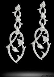 Diamond Poison Ivy Earrings As Seen at the Beverly Hills Stephen Webster Store