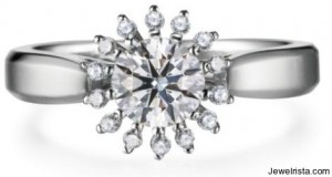 Pronged Diamond Ring By Zela