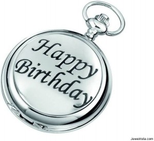 Happy Birthday Jewelry Pocket Watch