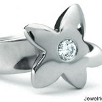 Diamond Flower Ring By Shelly Purdy