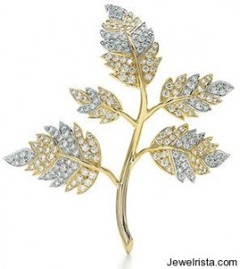 Jean Schlumberger Five Leaves Diamond Brooch