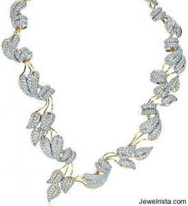 Jean Schlumberger Leaves Diamond Necklace Jewelry