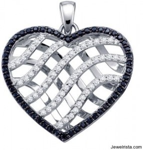 Valentine's Day Diamond Heart Pendant Jewelry