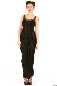 black drape gown maria pryor