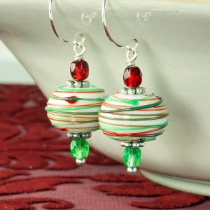 Christmas Jewelry Gift Ideas Peppermint Earrings