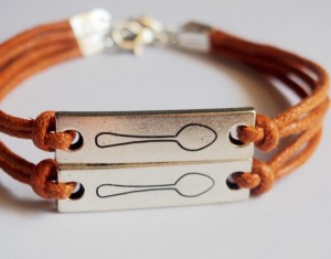 Matching Couple Bracelets - Identical Spoons