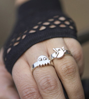 Pacman Jewelry 2b - Pacman Rings