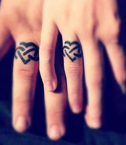 Ring Tattoo 2 - Tribal Wedding Ring Tattoos