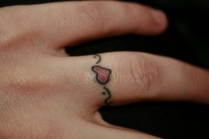 Ring Tattoos 9 - Heart Ring Tattoos